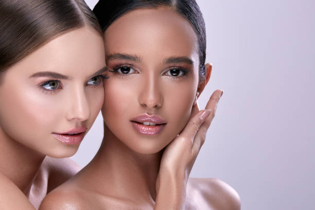 istock fresh looking girls with perfect make-up 1145028109