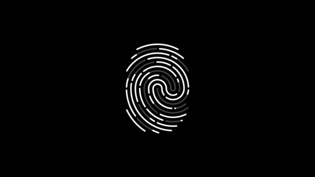 Fingerprint scan icon animation