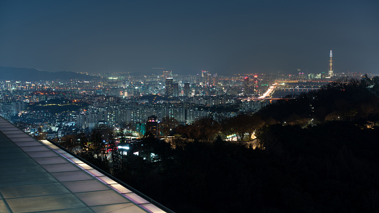 Night View of Seoul, South Korea