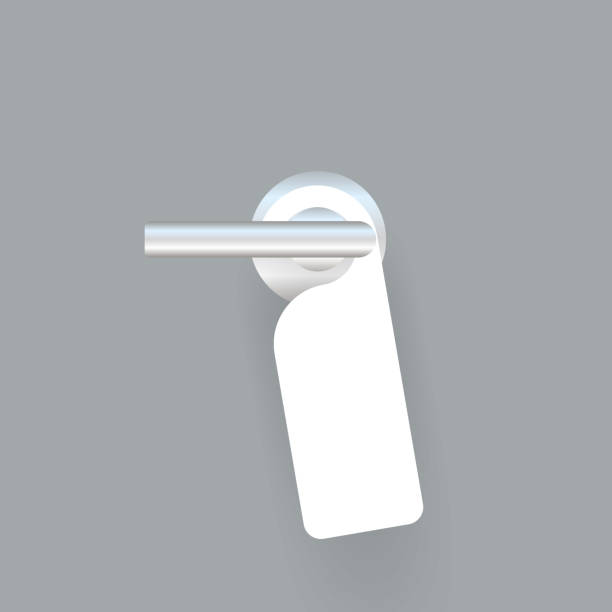 istock Room Service for Hotel Warning Message. Do Not Disturb Sign and Door Handle Design Concept. Vector illustration. 1145038841