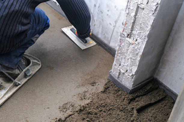 istock the builders poured concrete at the construction site 1145040934
