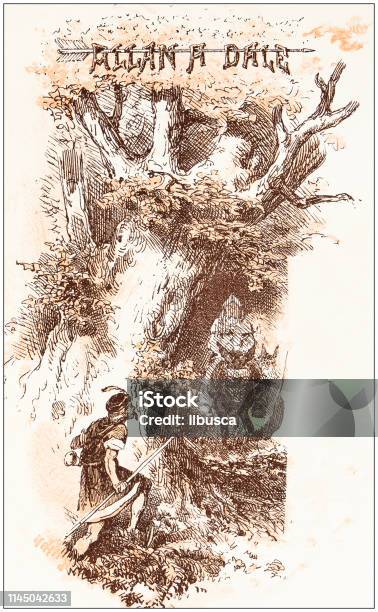 Antique Illustration From Fables Picture Book The Marriage Of Allanadale Stock Illustration - Download Image Now