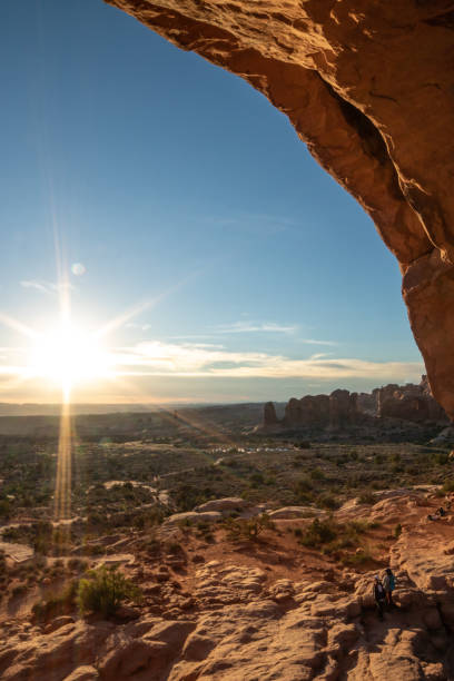 istock Beautiful clear sunny day at Arches National Park. 1145043962
