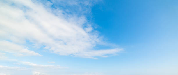 istock Blue sky with clouds in Italy in springtime 1145045606