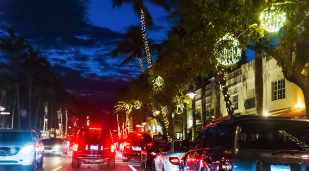 istock Traffic in Naples at night. 1145045615