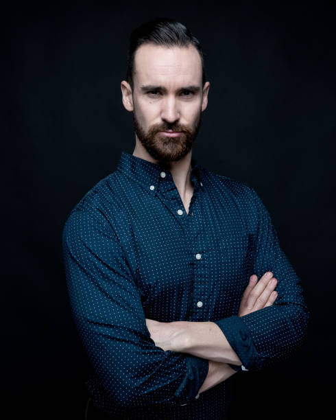 istock Handsome man wearing a blue shirt 1145046318