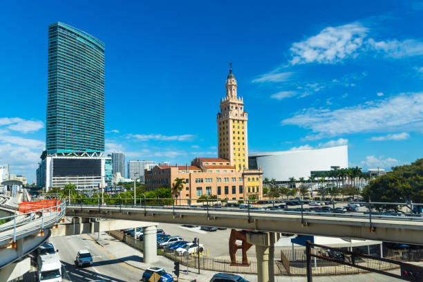 istock Skyscrapers in downtown Miami on a clear day 1145047890