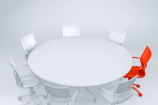 istock Red Different Chair, Leadership Concept, Minimal Design 1145048148