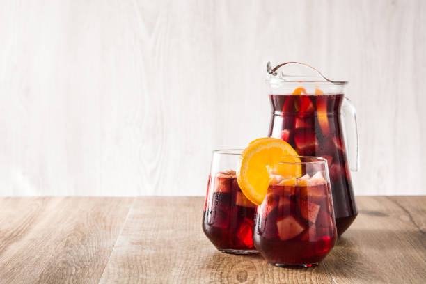istock Sangria drink in glass 1145049703