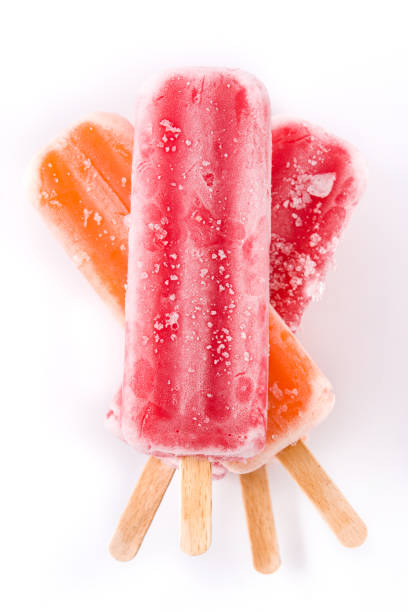 istock Orange and strawberry popsicles 1145049963