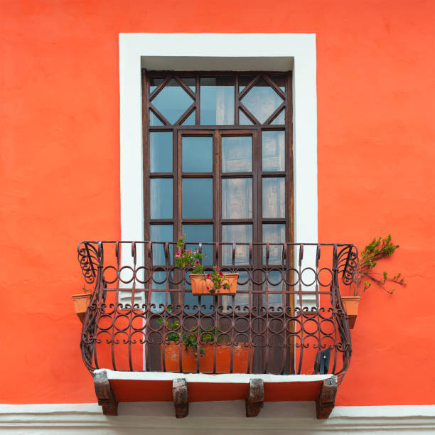 istock Balcony Architecture in Cuenca City, Ecuador 1145051356