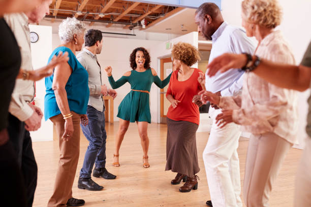 istock People Attending Dance Class In Community Center 1145054641