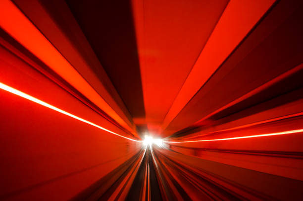 istock Motion blur of automatic train moving inside tunnel in Kuala Lumpur, Malaysia 1145054654
