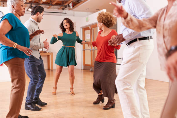 istock People Attending Dance Class In Community Center 1145055770