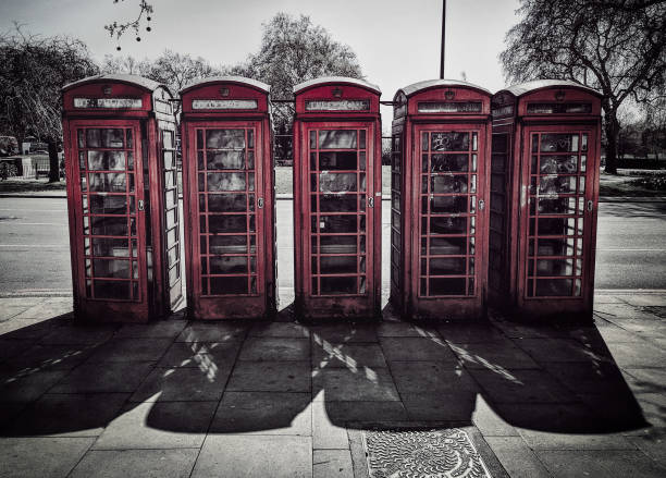 istock Typical red telephone box in London 1145059042