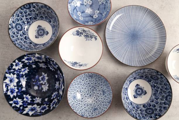 istock Japanese  Pottery - Bowls - Image . 1145059584