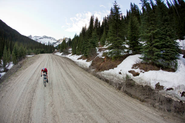 Gravel Road Bicycle Rider