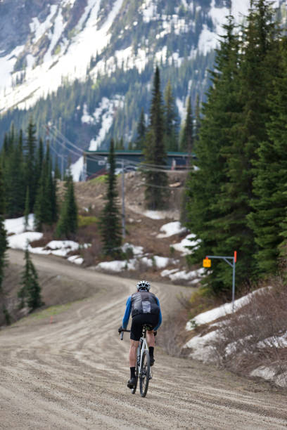 istock Gravel Road Bicycle Rider 1145063149