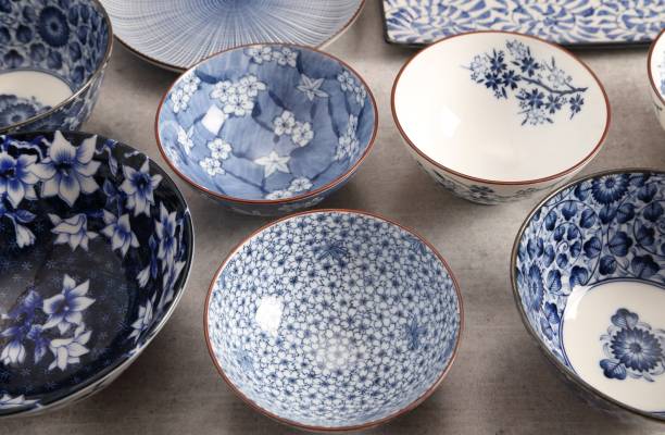 istock Japanese  Pottery - Bowls - Image . 1145063180