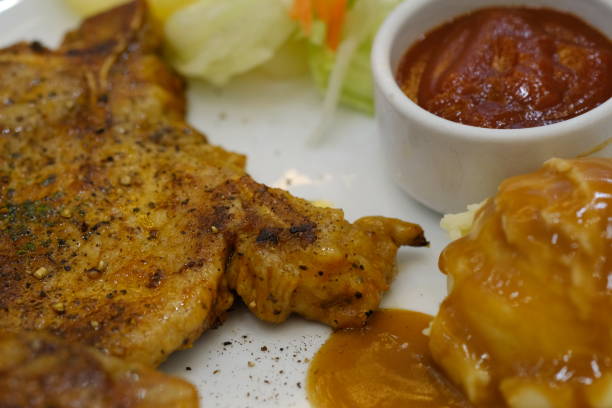 istock The pork chop steak 1145064890
