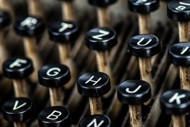 タイプライターキー - typewriter key 写真 ストックフォトと画像