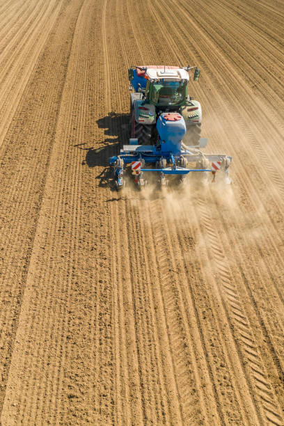 istock maize sowing tractor on dry field in southern germany 1145066162
