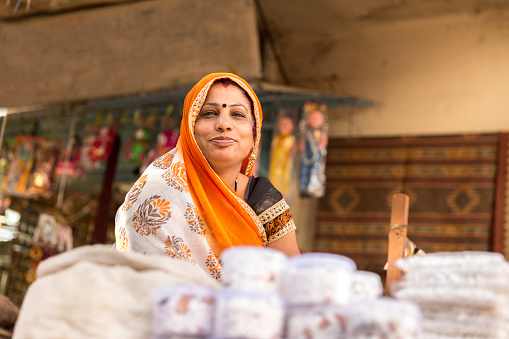 Indian Street Vendor Woman