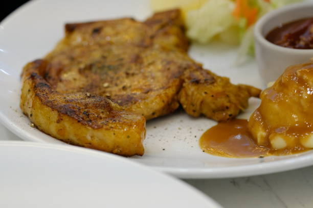 istock The pork chop steak 1145066717