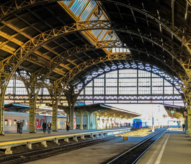 istock old railway station and train 1145066893