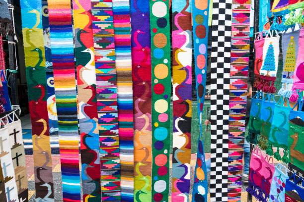 istock Colorful fabric, weaving 1145069475