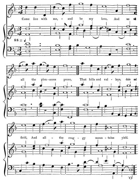 приходите жить со мной сэр уильям стерндейл беннетт - 19-го века - sheet music stock illustrations