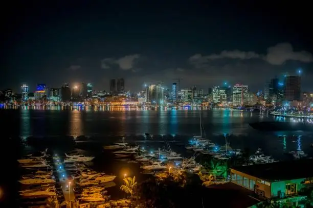 Luanda at night, Angola, Africa