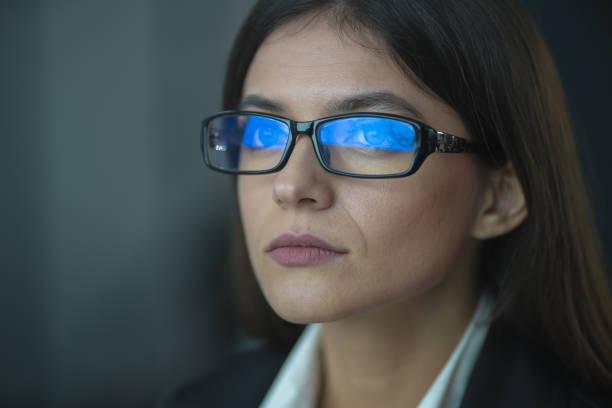 istock The beautiful woman in glasses 1145090729