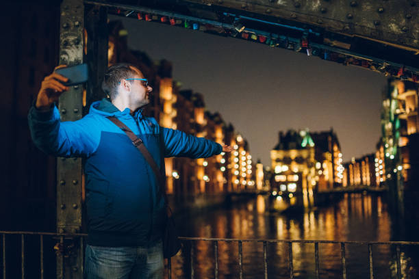 istock Night selfies from Hamburg 1145097667