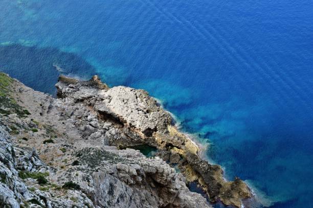istock Beautiful turquoise bay, view from mountain on Cap Formentor 1145099417