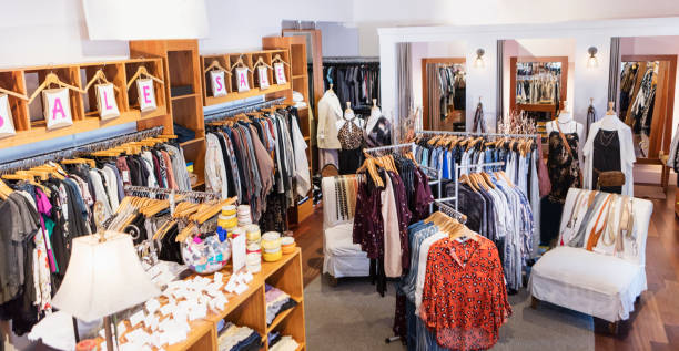 istock Interior of women's clothing store 1145105373