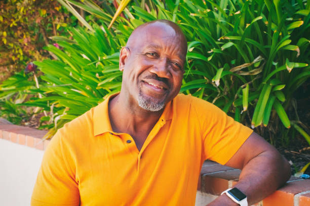 istock Happy Mature Aged Man in Backyard 1145105487