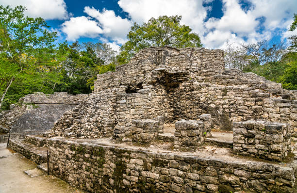istock Mayan Pyramid at Coba in Mexico 1145108688