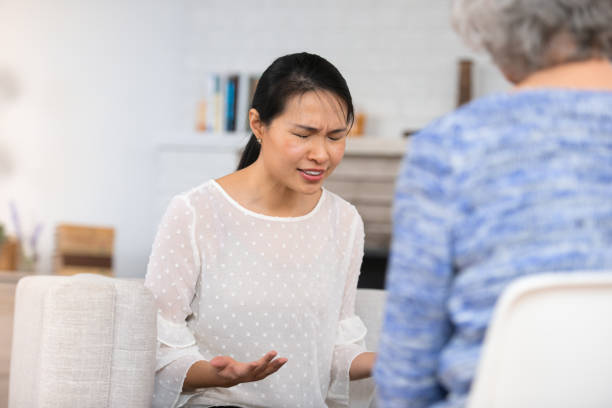istock Woman talking about feelings 1145120984