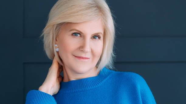 istock senior lady expression hesitation doubt stylish 1145121643