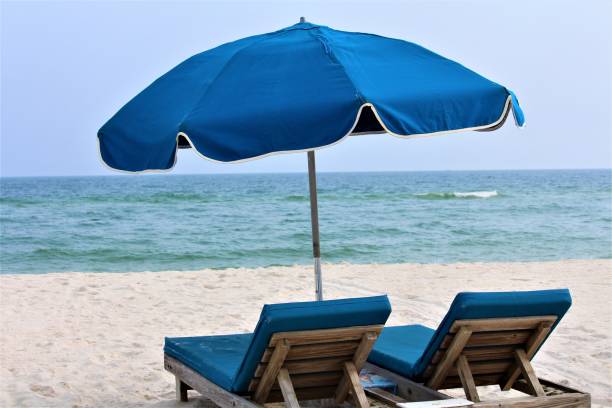 istock Chairs At Orange Beach In Alabama 1145123968