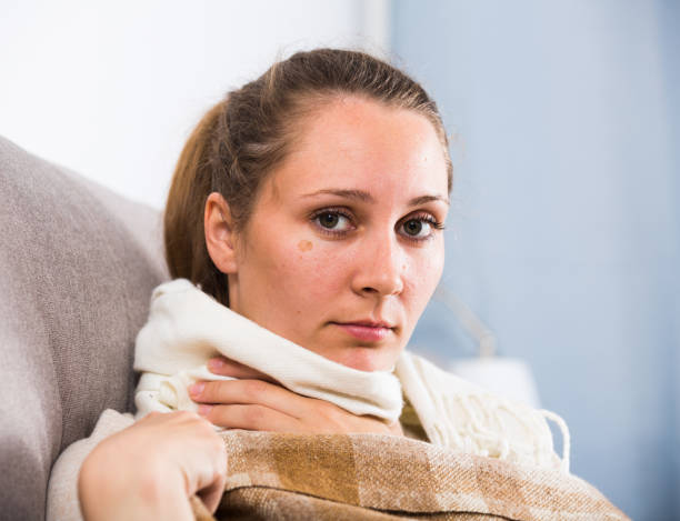 istock Woman being ill 1145124206