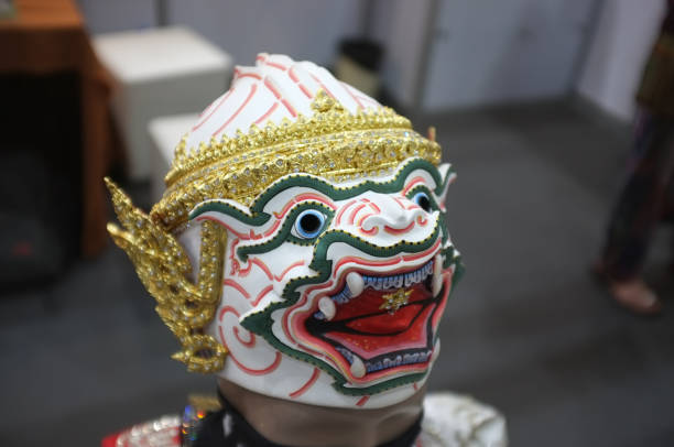 istock Thai Khon Mask or Thai traditional mask 1145134507