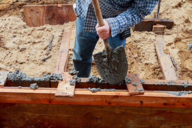 istock Paver laying pavement of concrete pavement blocks 1145135383