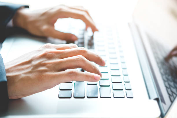 istock Business man Using Laptop in office 1145151228