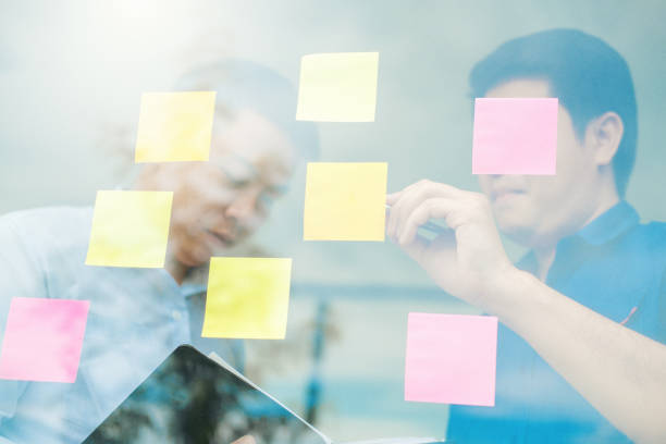 istock Team creative business planning and thinking of ideas for success work project 1145151252