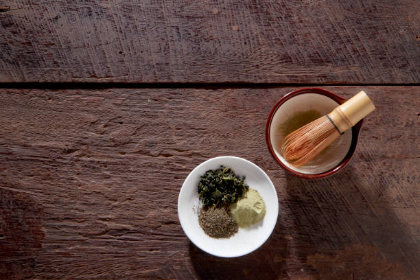 istock green tea matcha in a bowl on wooden surface 1145152084