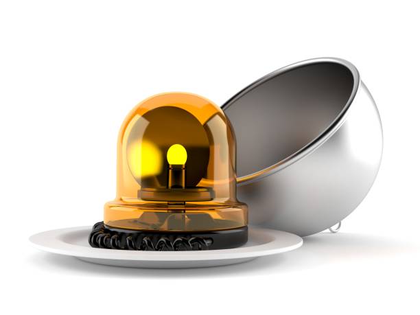 istock Emergency siren with catering dome 1145153508