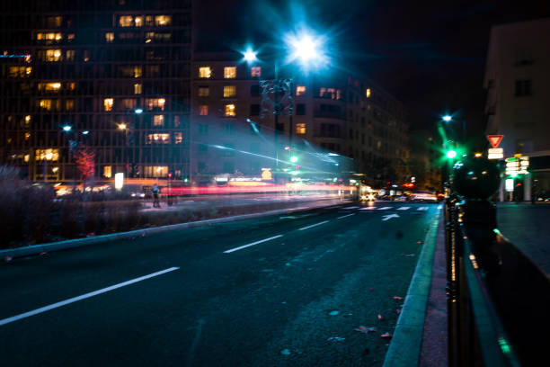 Long exposure in the night Long exposure in the night long shutter speed stock pictures, royalty-free photos & images