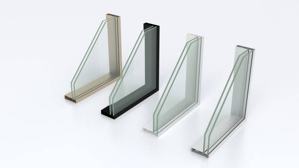 istock aluminium profile and insulated glass(3D rendering) 1145154694